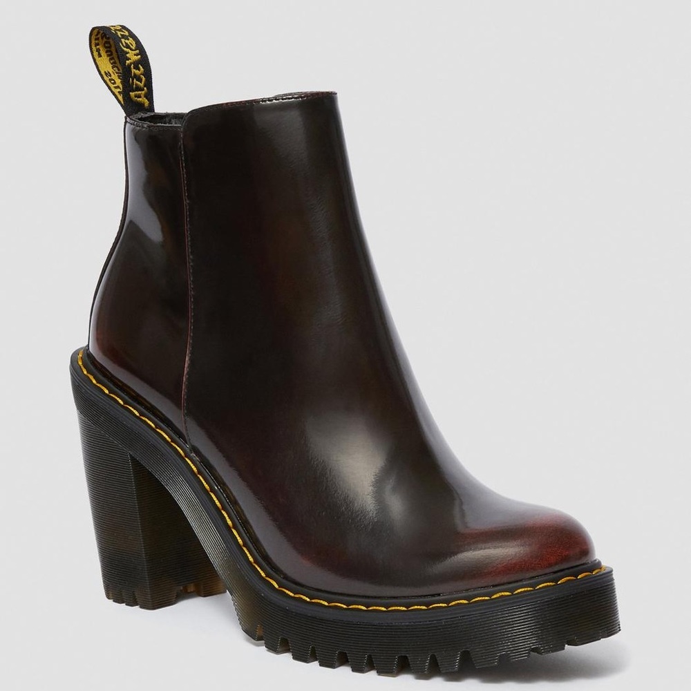 DOC MARTENS MAGDALENA ARCADIA HEELED CHELSEA BOOTS SIZE 6